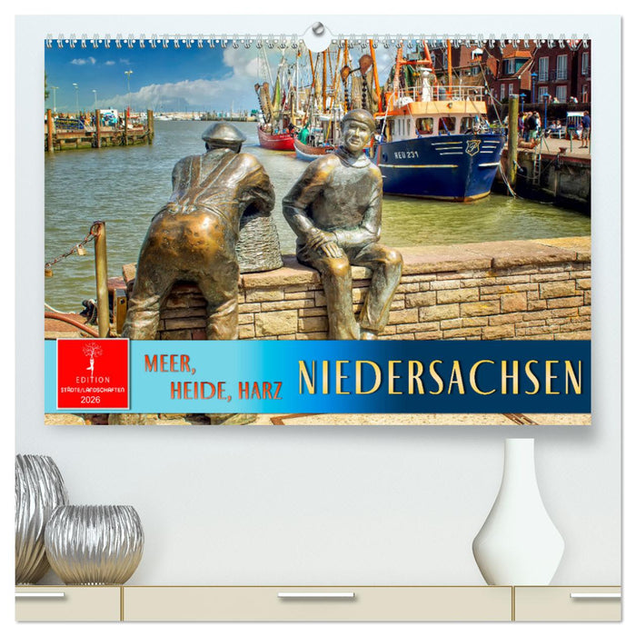 Niedersachsen - Meer, Heide, Harz (CALVENDO Premium Wandkalender 2026)