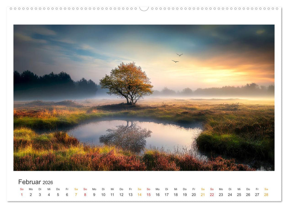 Niedersachsen - Meer, Heide, Harz (CALVENDO Premium Wandkalender 2026)