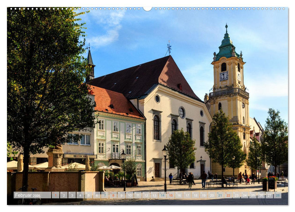 Zauberhaftes Bratislava - Entzückende Hauptstadt der Slowakai an der Donau (CALVENDO Wandkalender 2026)