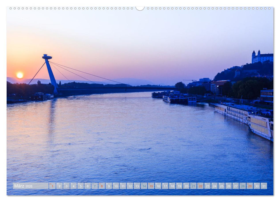 Zauberhaftes Bratislava - Entzückende Hauptstadt der Slowakai an der Donau (CALVENDO Wandkalender 2026)