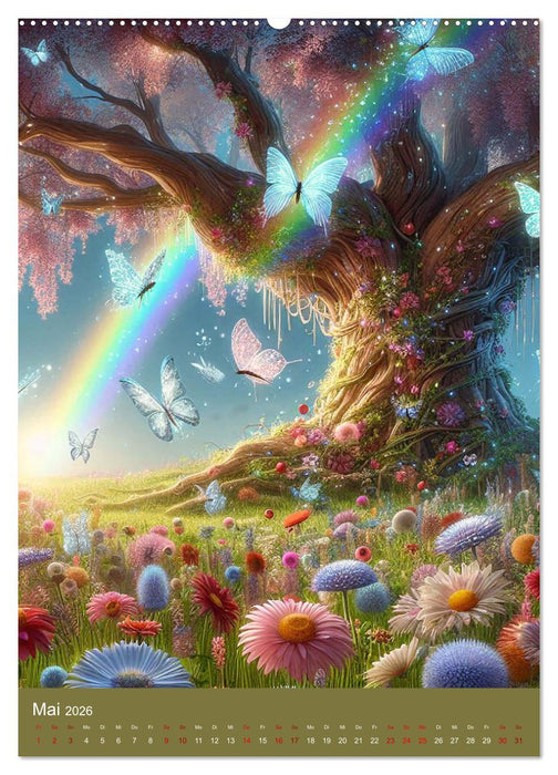 Mystische Welten, Fantasy Naturzauber (CALVENDO Premium Wandkalender 2026)
