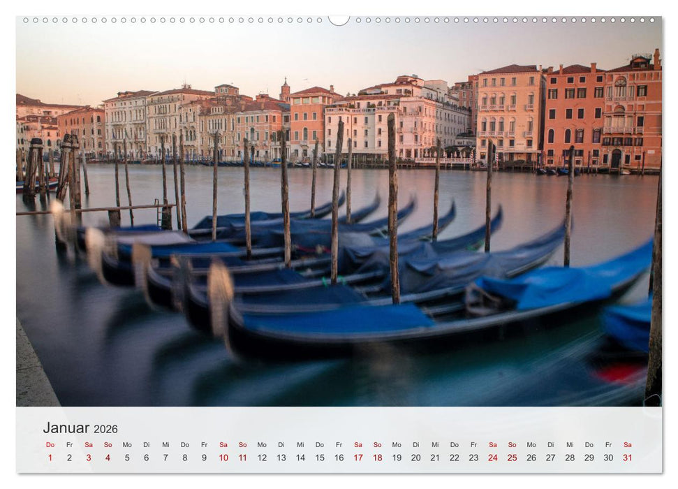 Venedig - Romantische Stadt am Canal Grande (CALVENDO Premium Wandkalender 2026)