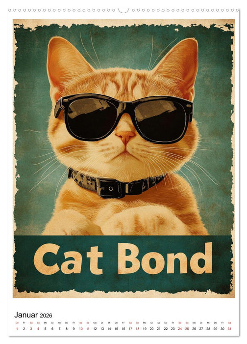 Großes Katzenkino (CALVENDO Wandkalender 2026)