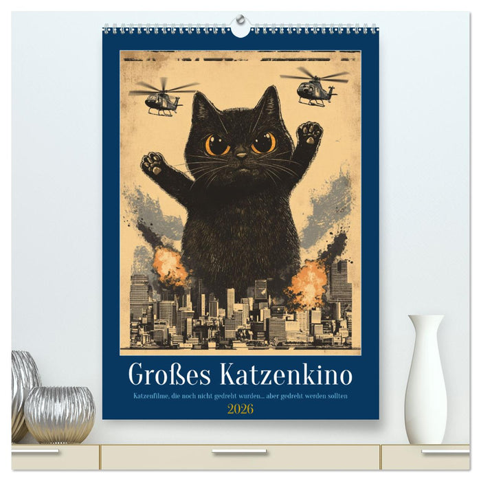 Großes Katzenkino (CALVENDO Premium Wandkalender 2026)