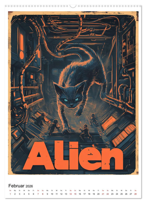 Großes Katzenkino (CALVENDO Premium Wandkalender 2026)