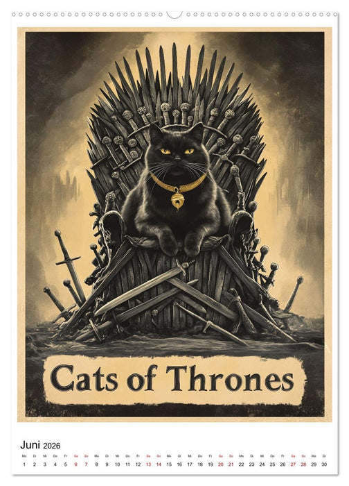 Großes Katzenkino (CALVENDO Premium Wandkalender 2026)