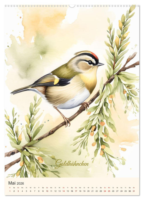 Alle Vögel sind schon da (CALVENDO Premium Wandkalender 2026)