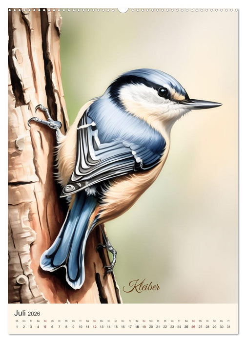 Alle Vögel sind schon da (CALVENDO Premium Wandkalender 2026)