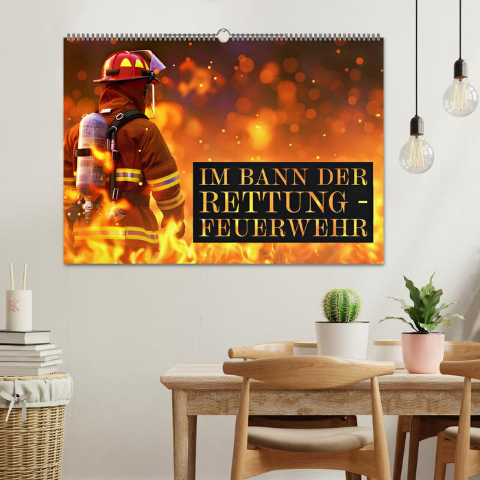 Im Bann der Rettung - Feuerwehr (CALVENDO Wandkalender 2026)