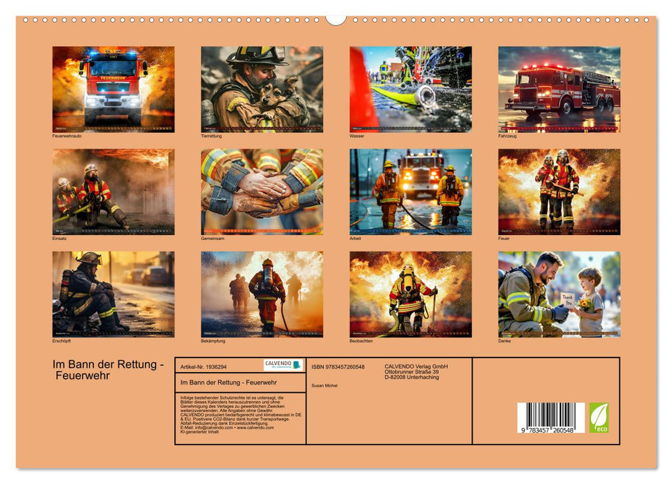 Im Bann der Rettung - Feuerwehr (CALVENDO Premium Wandkalender 2026)