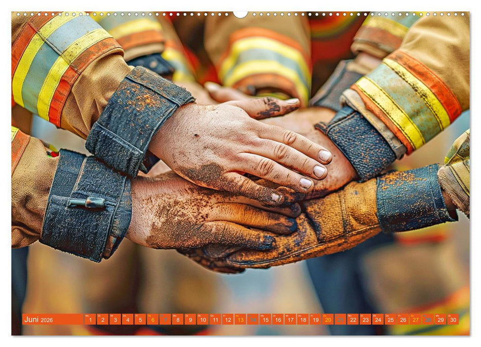 Im Bann der Rettung - Feuerwehr (CALVENDO Premium Wandkalender 2026)