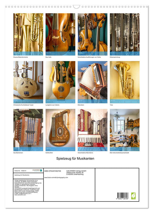Spielzeug für Musikanten (CALVENDO Wandkalender 2026)