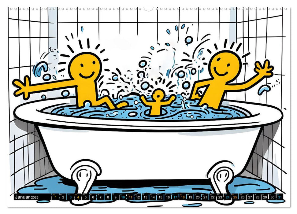 Comics für Kinder . Kinder lieben Abwechslung (CALVENDO Wandkalender 2026)