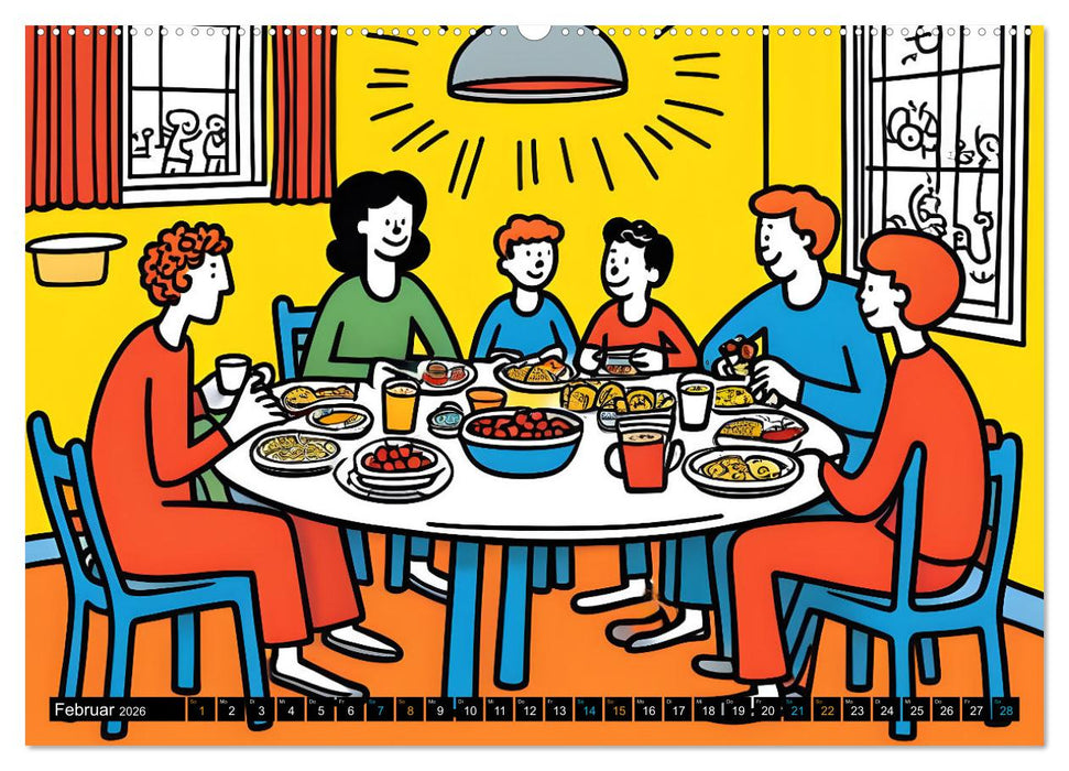 Comics für Kinder . Kinder lieben Abwechslung (CALVENDO Wandkalender 2026)