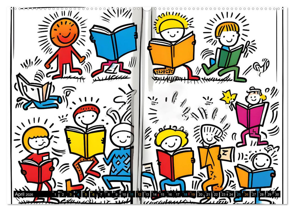 Comics für Kinder . Kinder lieben Abwechslung (CALVENDO Wandkalender 2026)