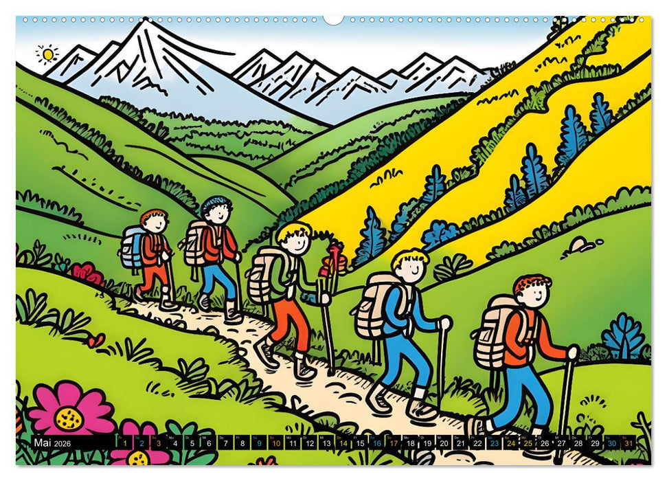 Comics für Kinder . Kinder lieben Abwechslung (CALVENDO Wandkalender 2026)