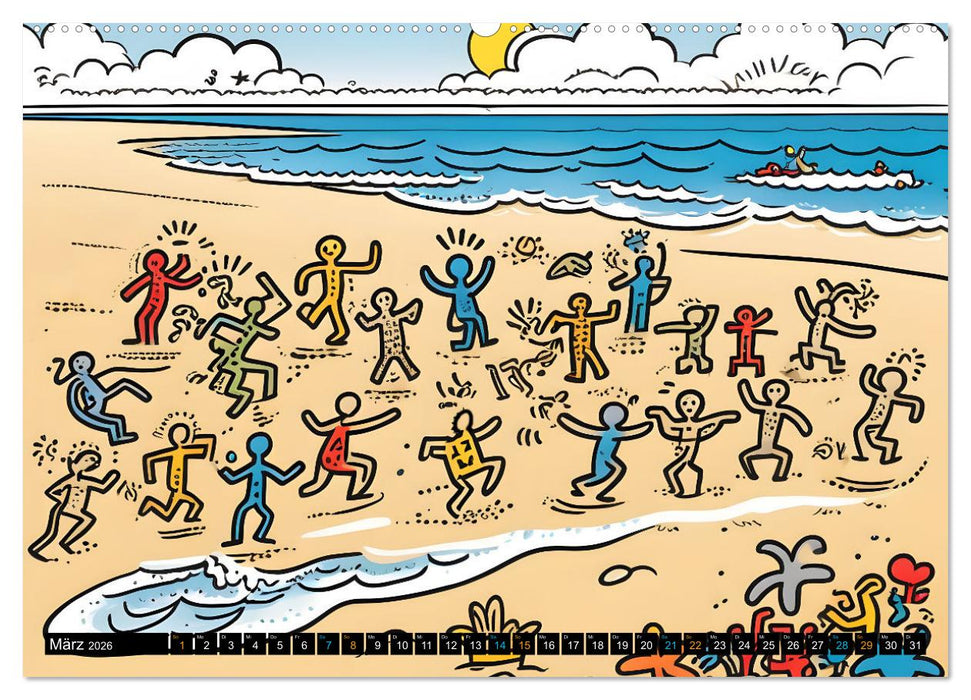 Comics für Kinder . Kinder lieben Abwechslung (CALVENDO Premium Wandkalender 2026)