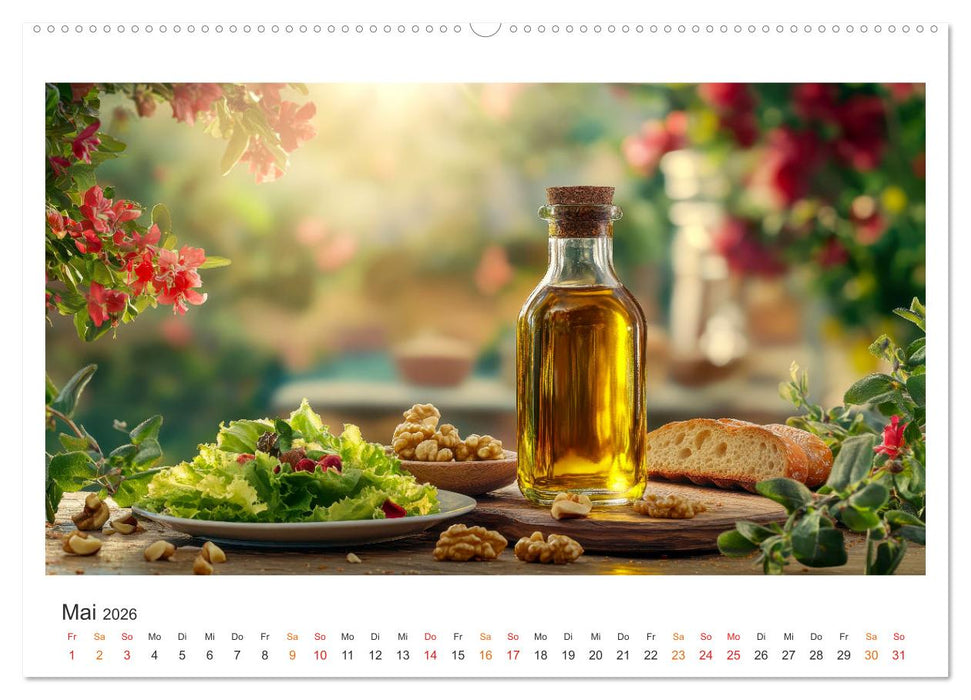 Küchenkalender - ÖL-Welten (CALVENDO Wandkalender 2026)