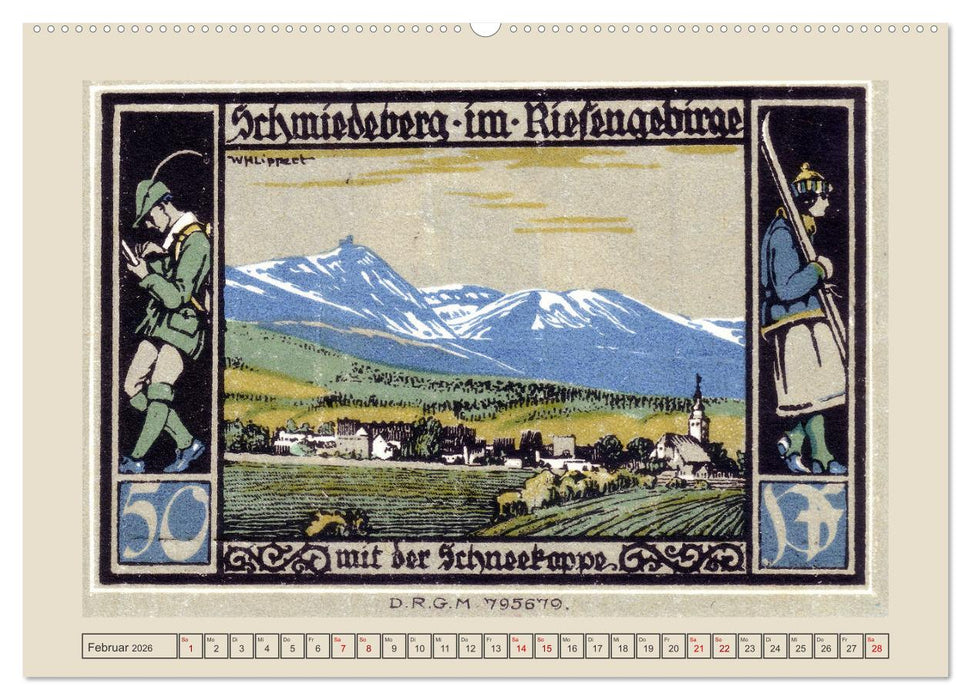 Gruß von der Schneekoppe (CALVENDO Premium Wandkalender 2026)
