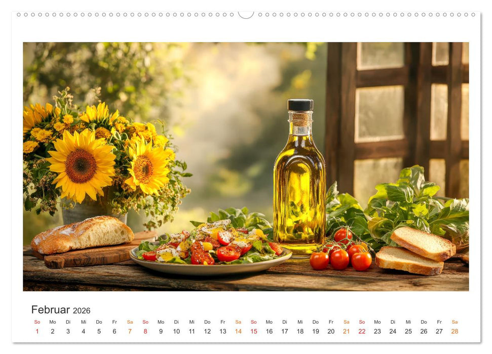 Küchenkalender - ÖL-Welten (CALVENDO Premium Wandkalender 2026)