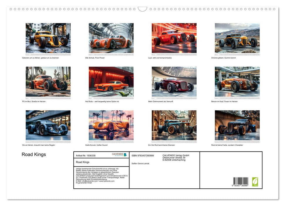 Road Kings (CALVENDO Wandkalender 2026)