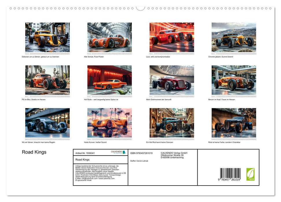 Road Kings (CALVENDO Premium Wandkalender 2026)