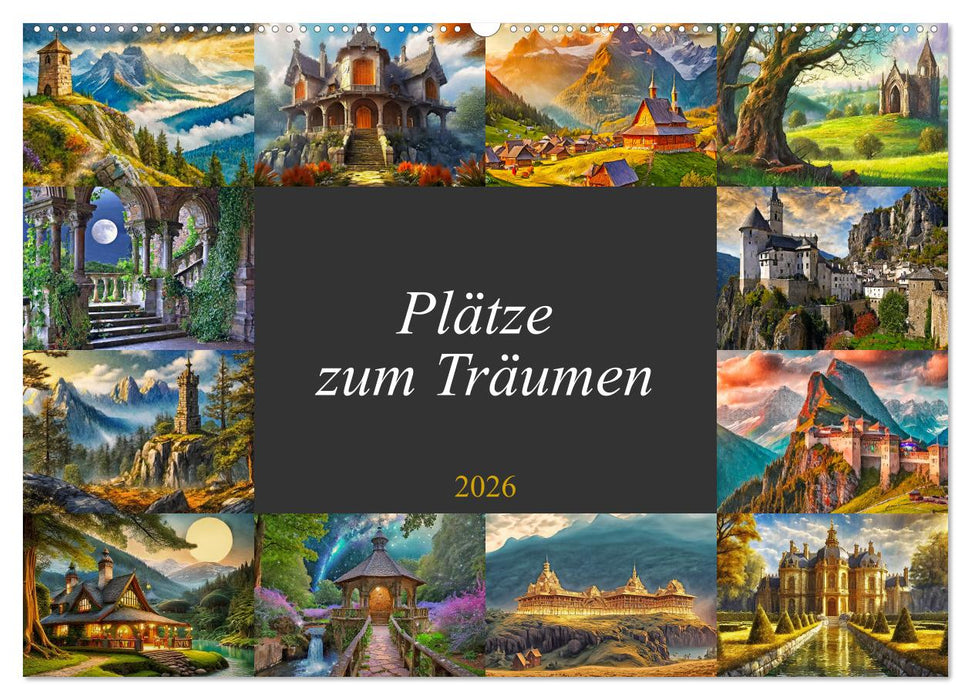 Plätze zum Träumen (CALVENDO Wandkalender 2026)