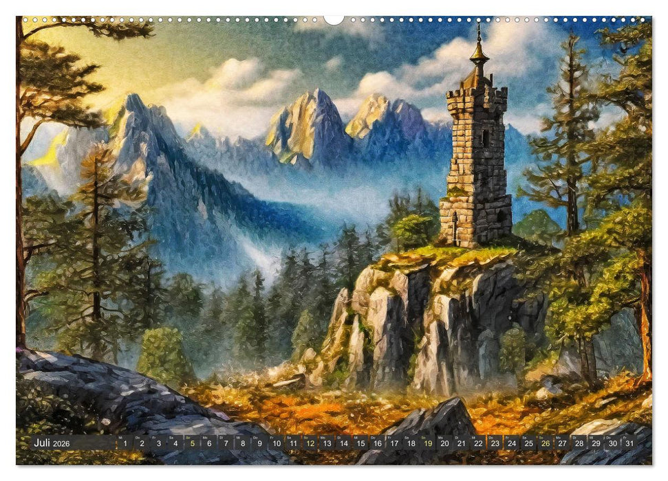 Plätze zum Träumen (CALVENDO Premium Wandkalender 2026)