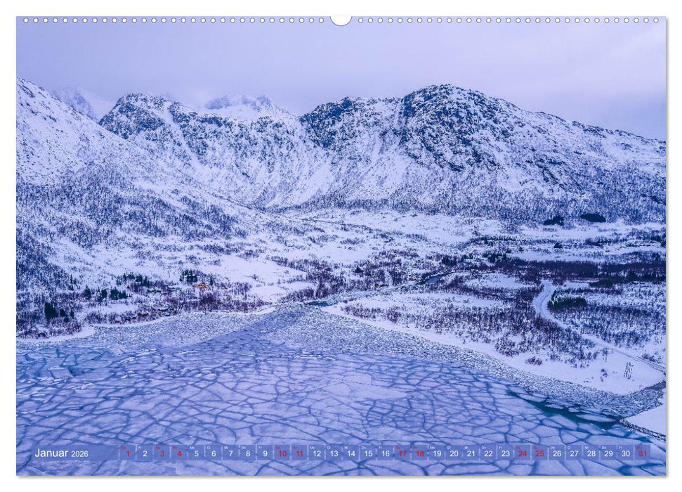 Tromsø in der Polarnacht (CALVENDO Wandkalender 2026)