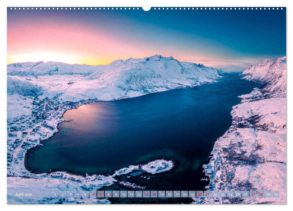 Tromsø in der Polarnacht (CALVENDO Wandkalender 2026)