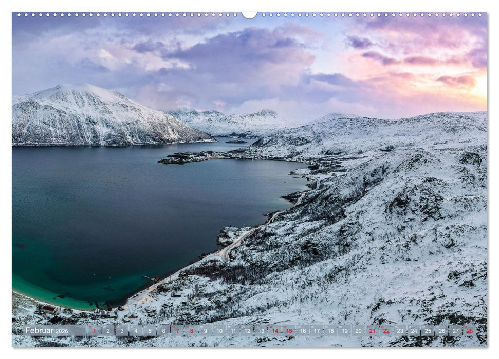 Tromsø in der Polarnacht (CALVENDO Premium Wandkalender 2026)