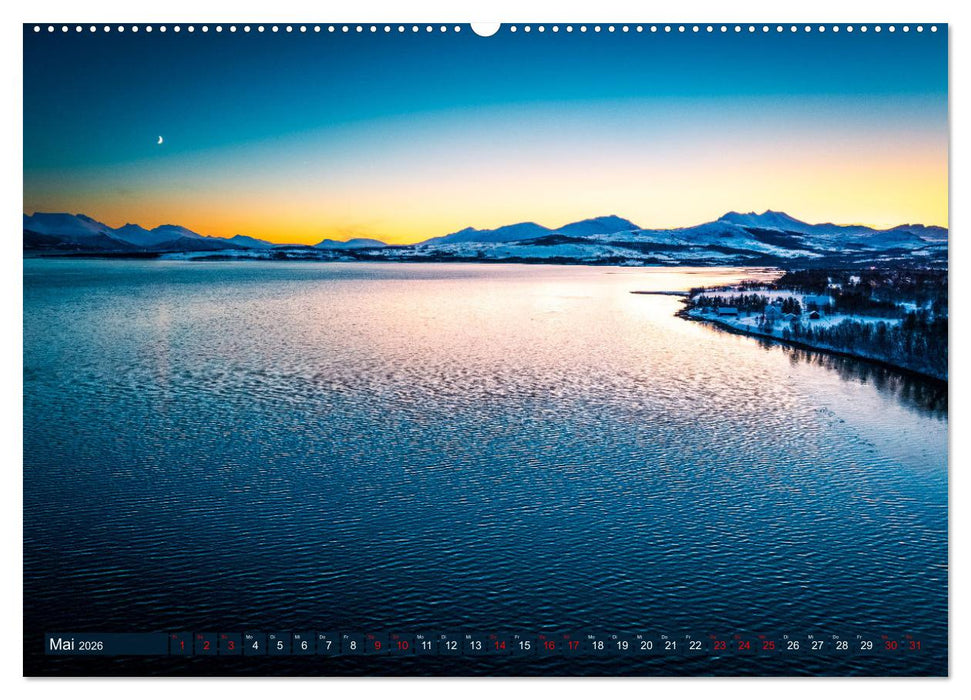 Tromsø in der Polarnacht (CALVENDO Premium Wandkalender 2026)