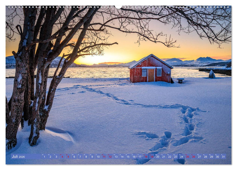 Tromsø in der Polarnacht (CALVENDO Premium Wandkalender 2026)