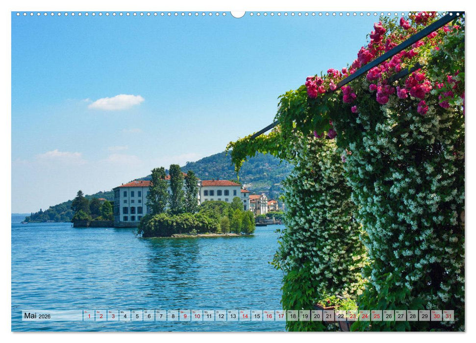 Isola dei Pescatori im Lago Maggiore (CALVENDO Premium Wandkalender 2026)