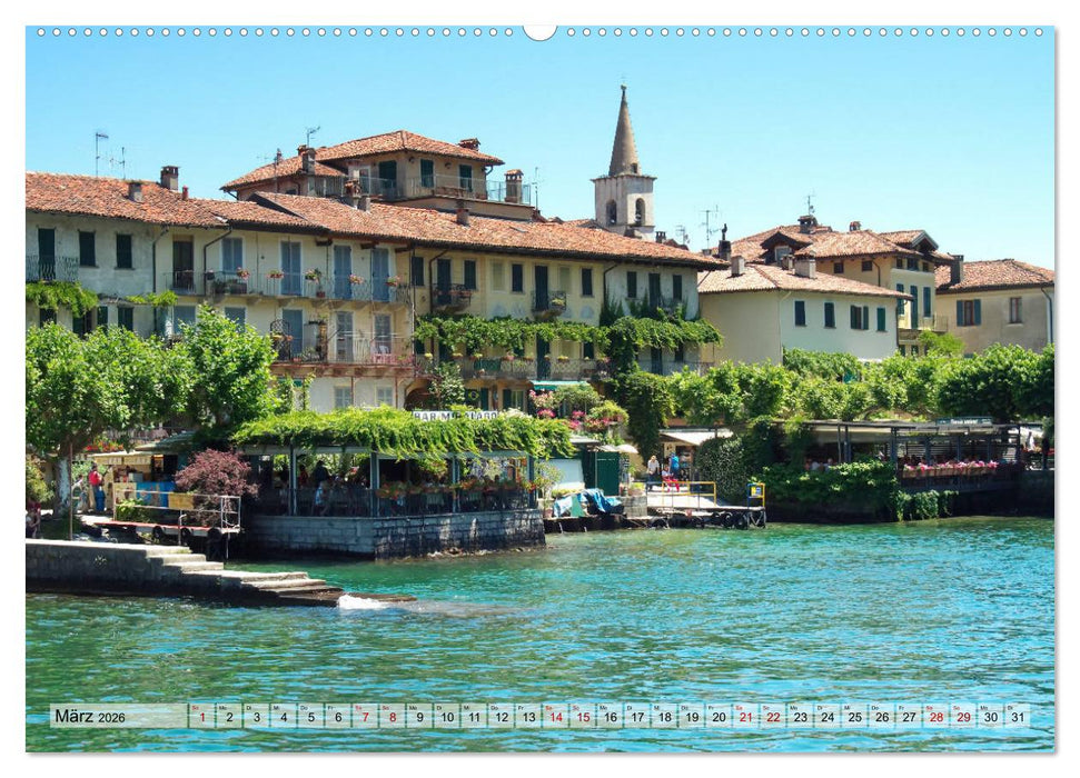 Isola dei Pescatori im Lago Maggiore (CALVENDO Wandkalender 2026)
