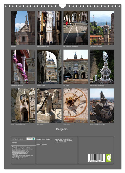 Bergamo (CALVENDO Monthly Calendar 2026)