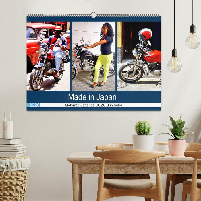 Made in Japan - Motorrad-Legende Suzuki in Kuba (CALVENDO Wandkalender 2026)