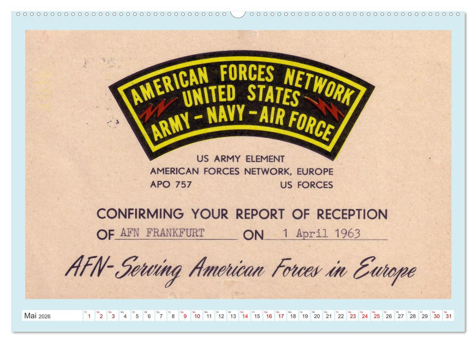 Rundfunk in Deutschland - Historische QSL-Karten (CALVENDO Premium Wandkalender 2026)