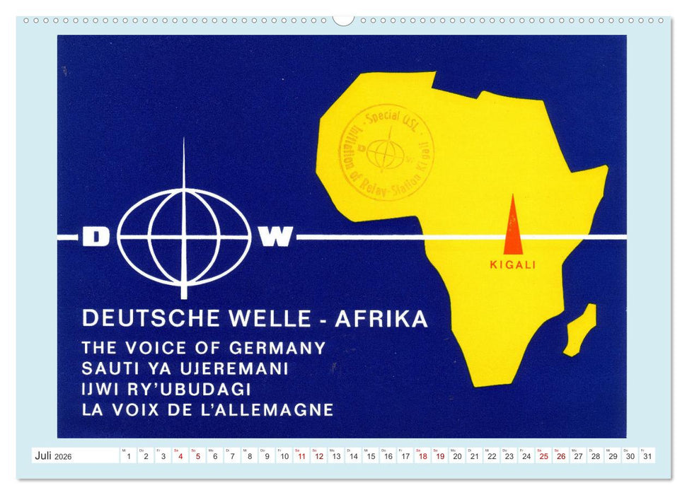Rundfunk in Deutschland - Historische QSL-Karten (CALVENDO Premium Wandkalender 2026)