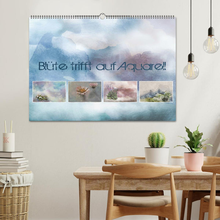 Blüte trifft auf Aquarell (CALVENDO Wandkalender 2026)