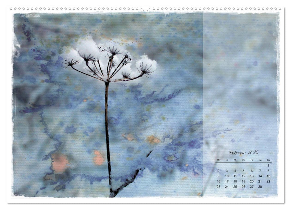 Blüte trifft auf Aquarell (CALVENDO Wandkalender 2026)