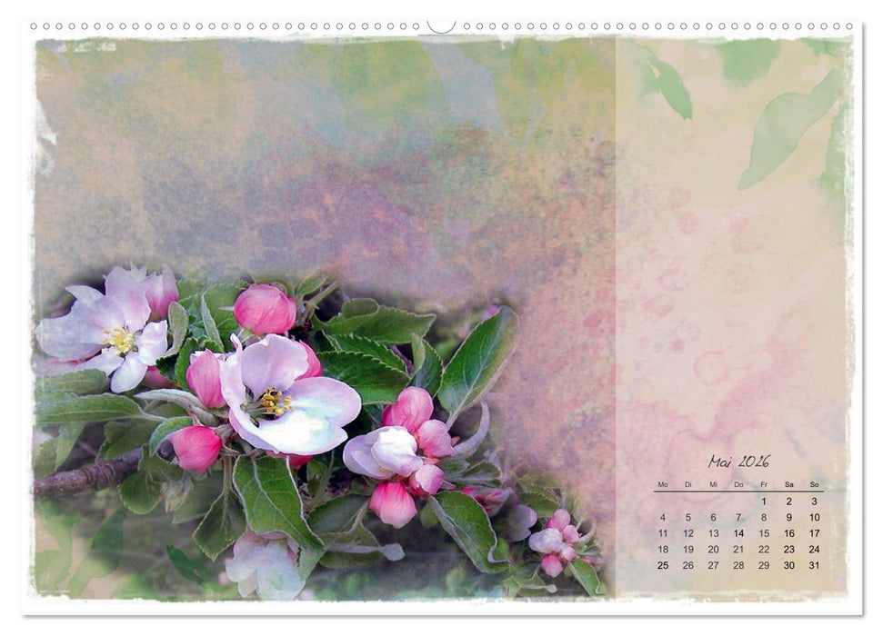 Blüte trifft auf Aquarell (CALVENDO Wandkalender 2026)