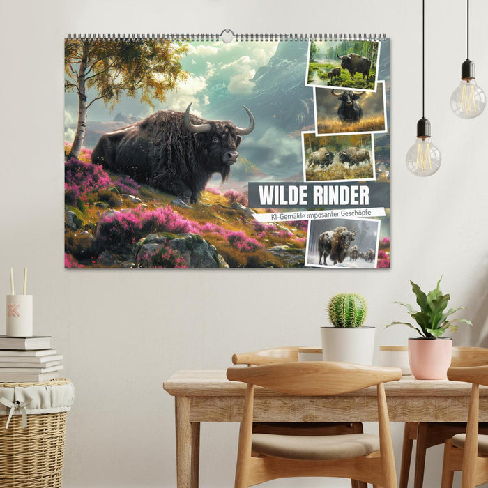 Wilde Rinder (CALVENDO Wandkalender 2026)