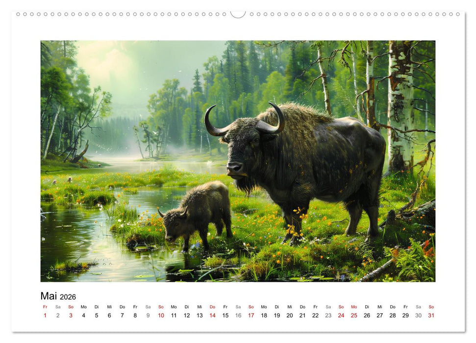 Wilde Rinder (CALVENDO Wandkalender 2026)