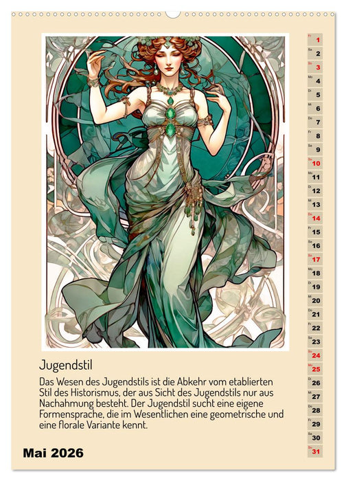 Kunststile der Moderne in Darstellungen von Frauen (CALVENDO Premium Wandkalender 2026)