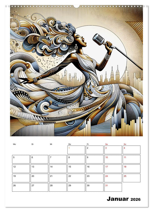 Taktvoll – Rhythmische Eleganz (CALVENDO Premium Wandkalender 2026)