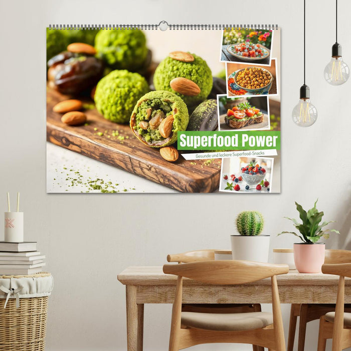 Superfood Power - Gesunde und leckere Superfood-Snacks (CALVENDO Wandkalender 2026)