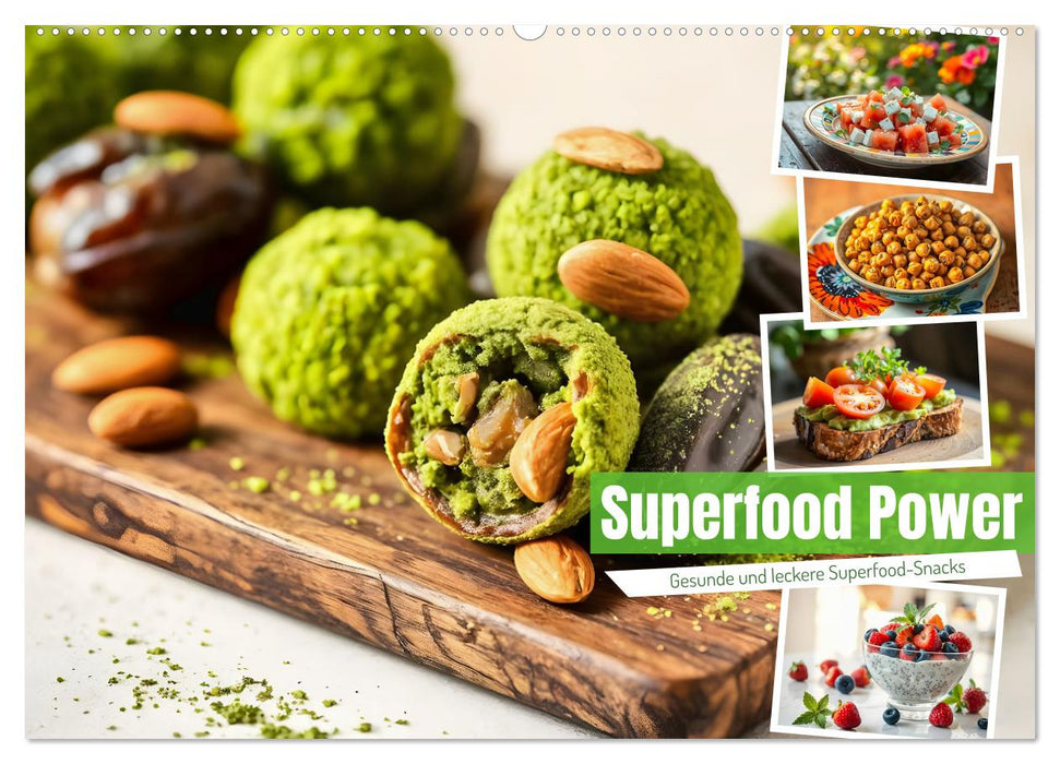 Superfood Power - Gesunde und leckere Superfood-Snacks (CALVENDO Wandkalender 2026)