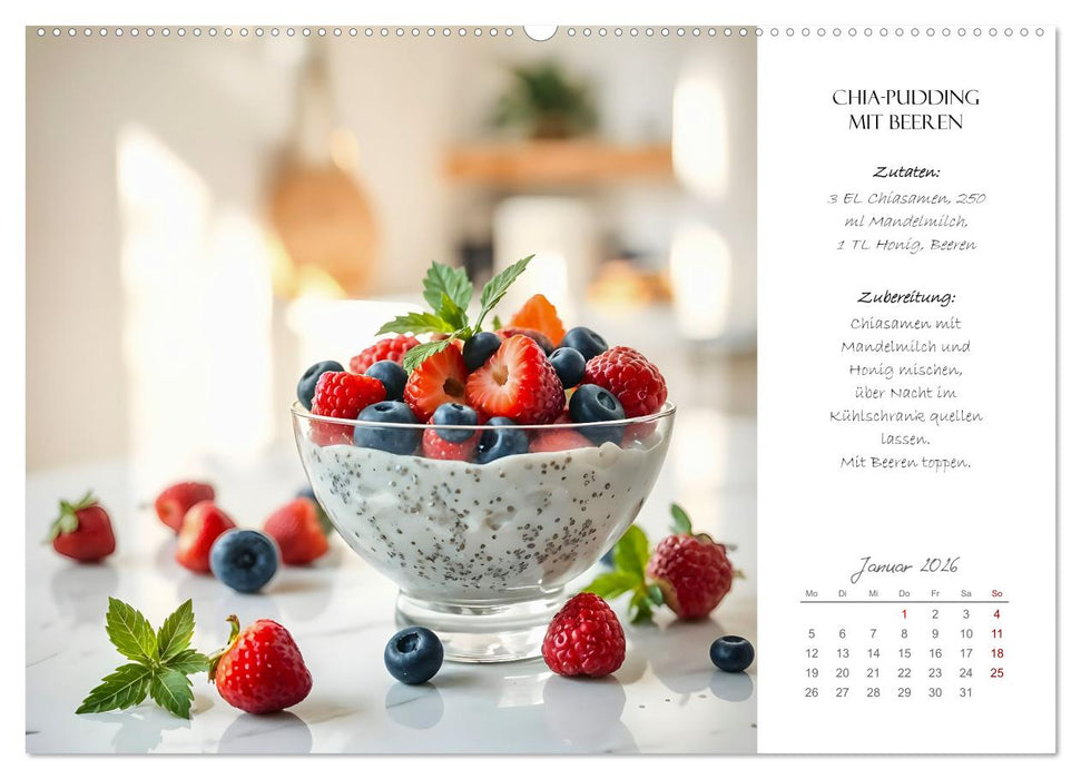 Superfood Power - Gesunde und leckere Superfood-Snacks (CALVENDO Premium Wandkalender 2026)