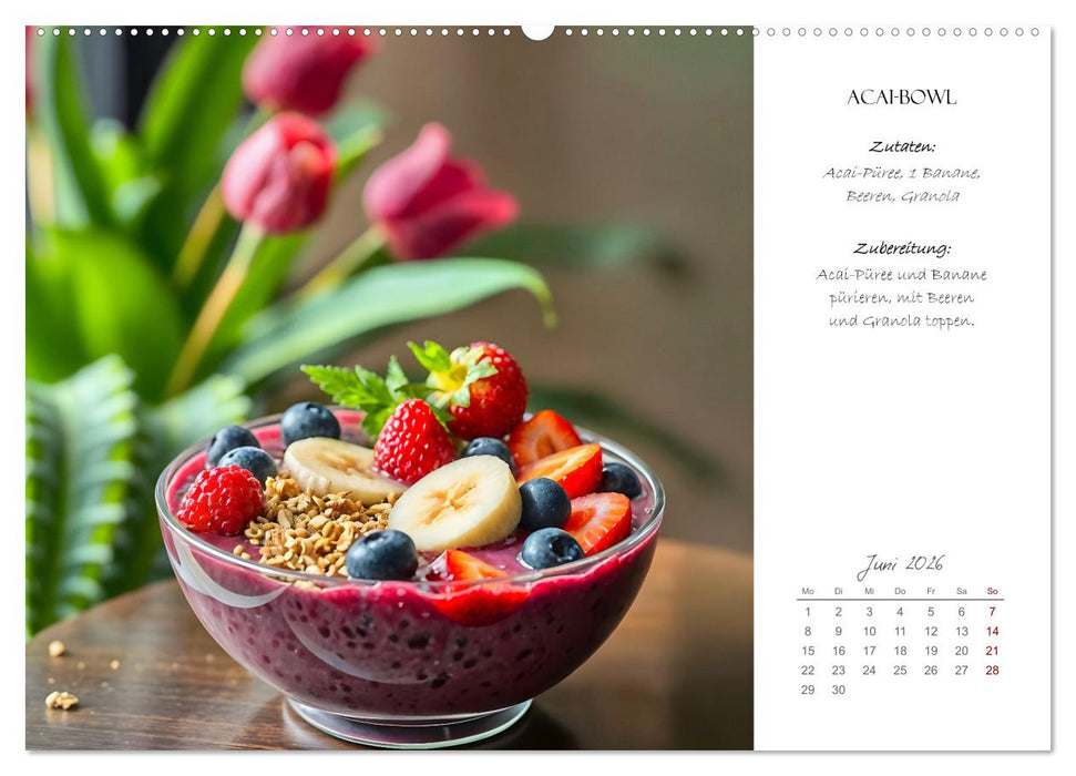Superfood Power - Gesunde und leckere Superfood-Snacks (CALVENDO Premium Wandkalender 2026)